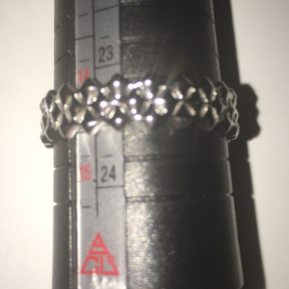Size 14 sterling silver ring